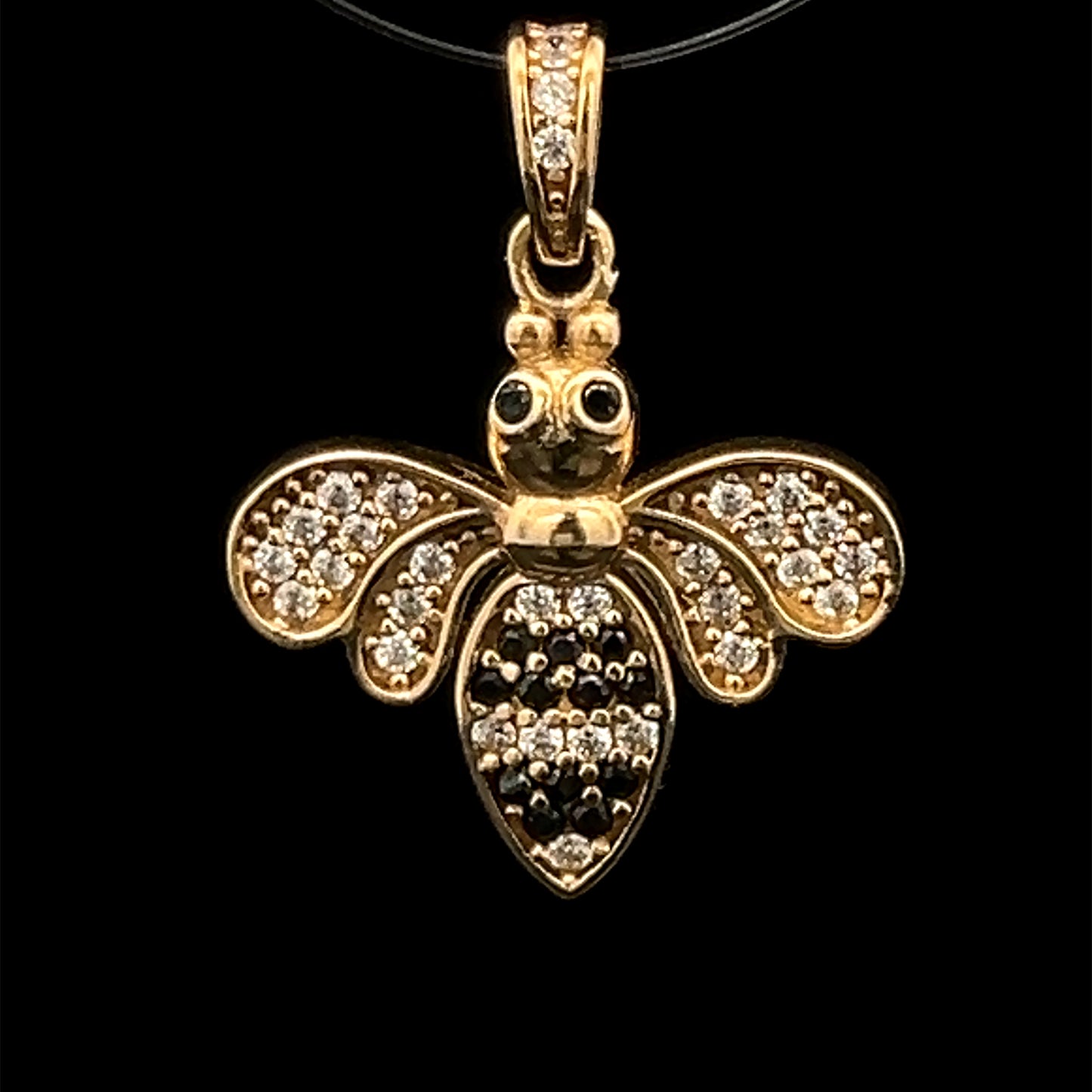 PENDANT ABEJA CZ 1.6GR 14K