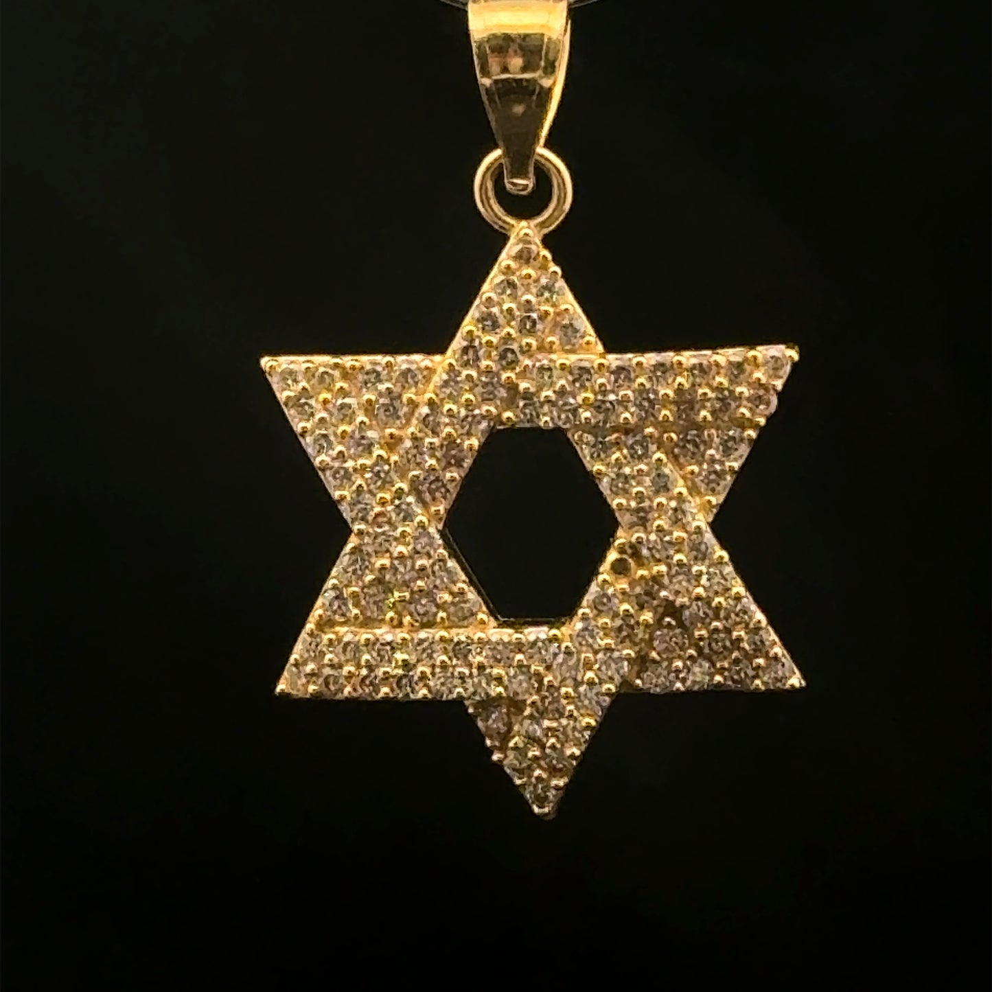 Star Of David Pendant (CZ) 4GR 14K