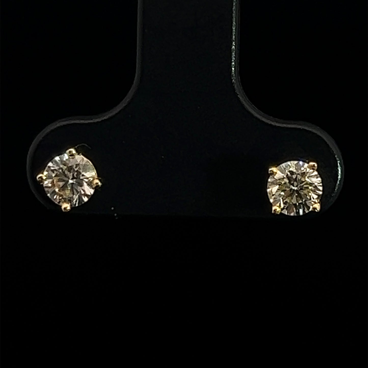 ARETES FLOR MEDIUM DIAMANTES 0.99GR 0.55CT 14K (EX ER 1502-0.25)