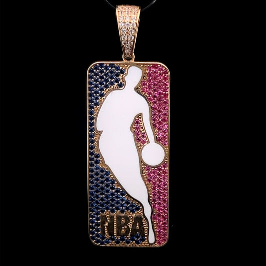 PENDANT NBA CZ 9.3GR 14K