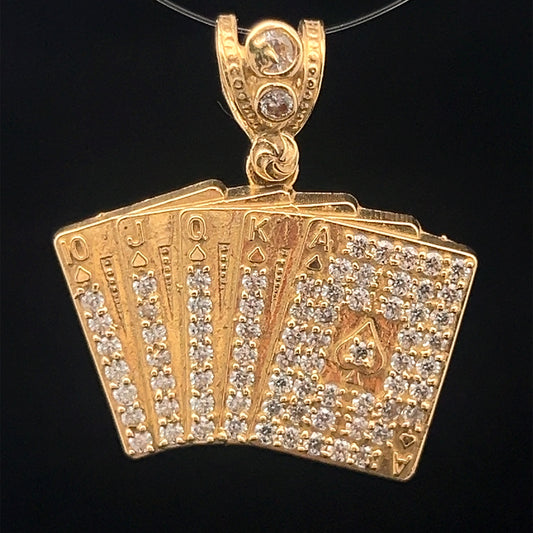 Letter Pendant (CZ) 4.6GR 14K