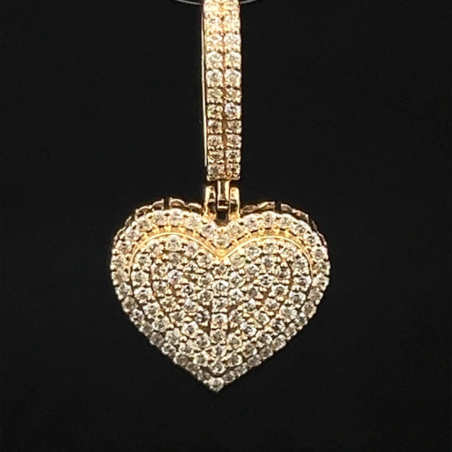 Colgante Corazón Oro Amarillo 0.48CT 1.5GR 14K