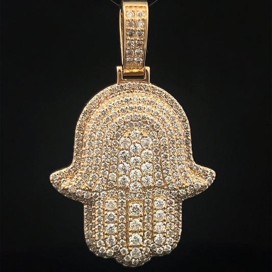 HAMSA DIAMANTES AMARILLO 10.5GR 14K