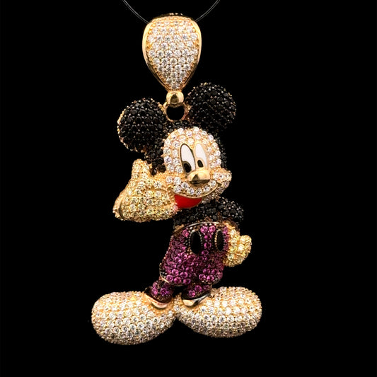 PENDANT MICKEY MOUSE CZ 8.3GR 14K