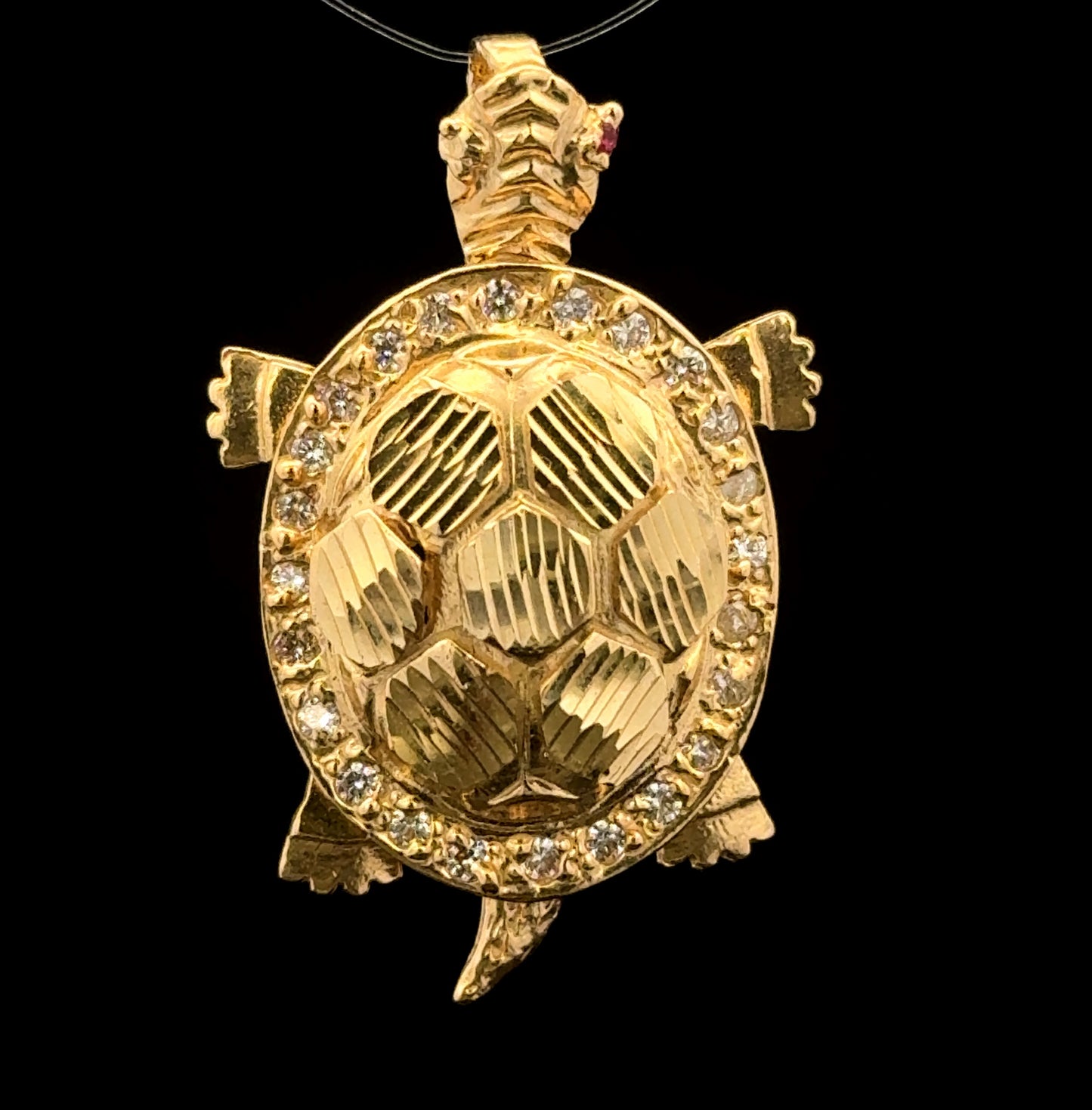 PENDANT TORTUGA CZ 5GR 14K