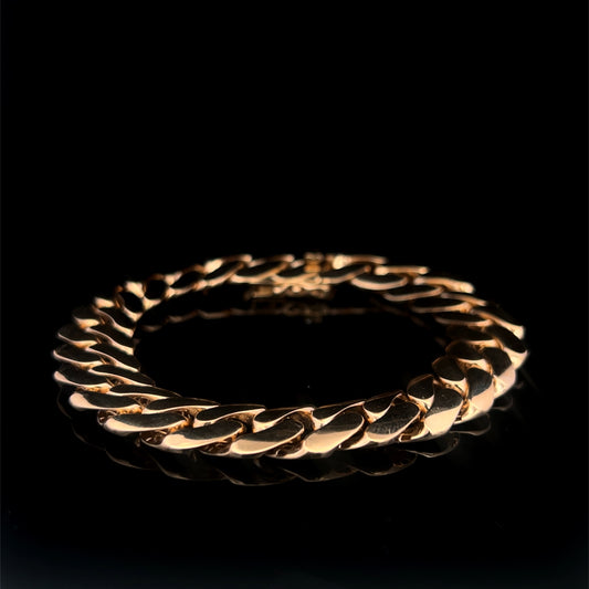 BRACELET CUBANO SEMISOLIDO 20.7GR 12MM 7.5" 14K