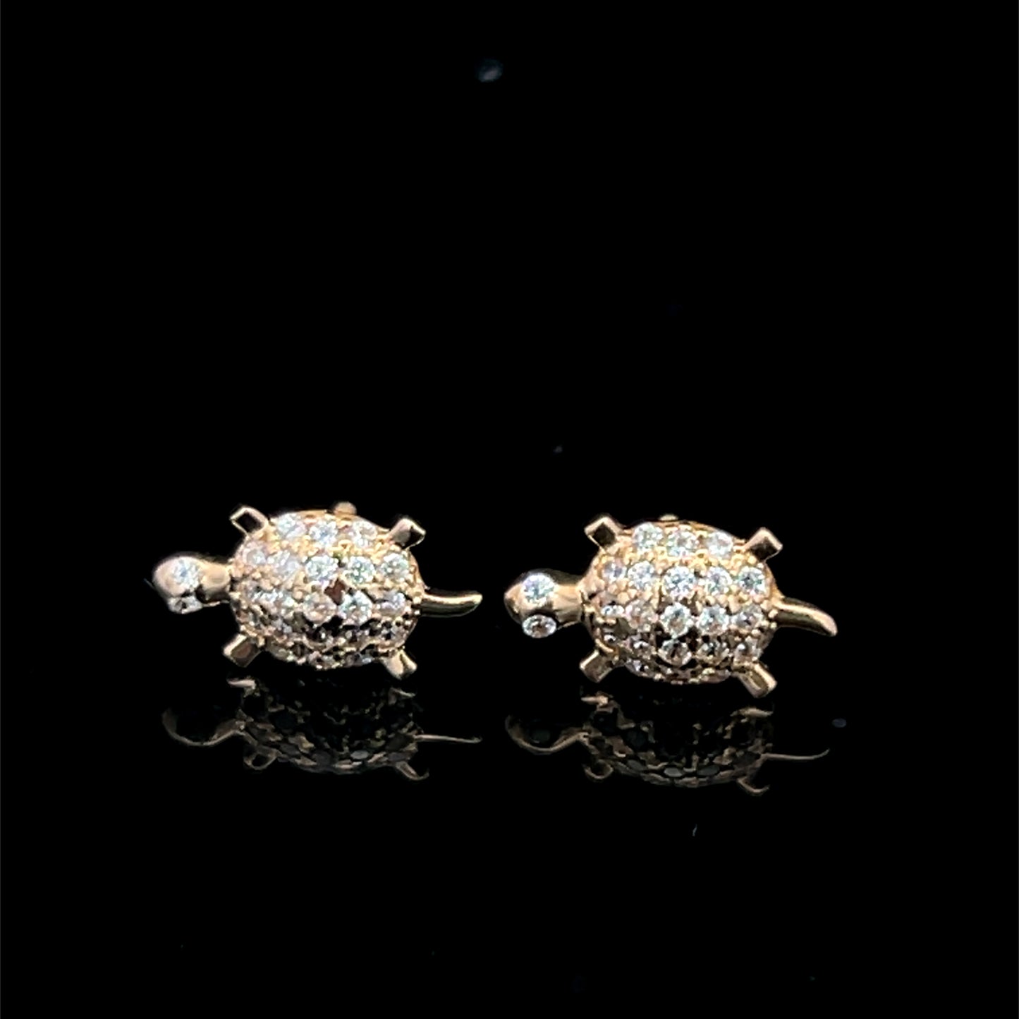 ARETES TORTUGA CZ 14K