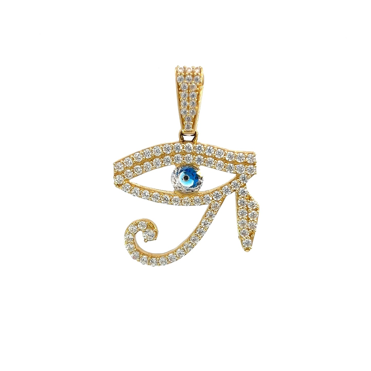 PENDANT OJO TURCO CZ 4.7GR 14K