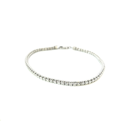 BRAZALETE MOON ICE BLANCO 7.8GR 3.3MM 14K 9"