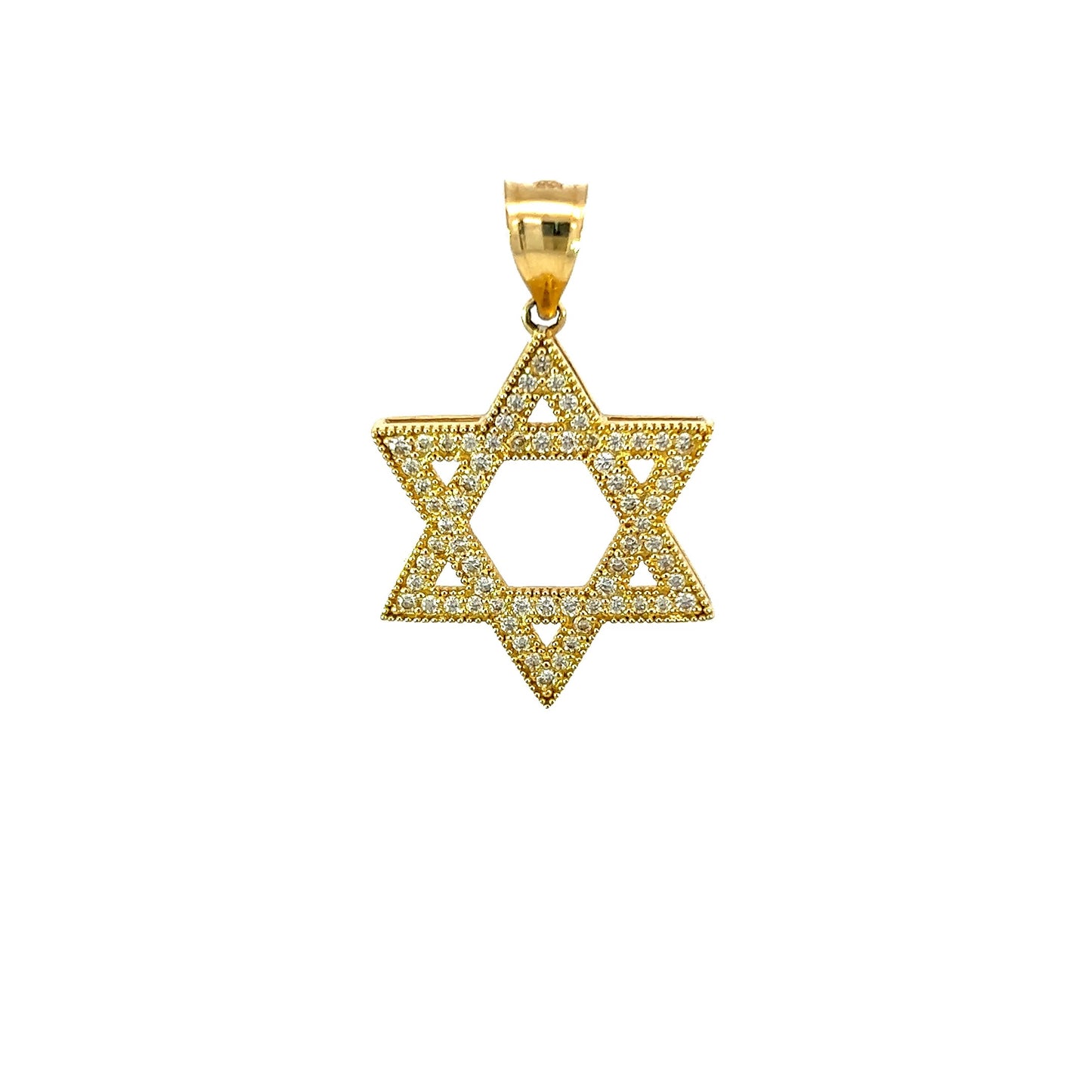 Star Of David Pendant (CZ) 3.3GR 14K