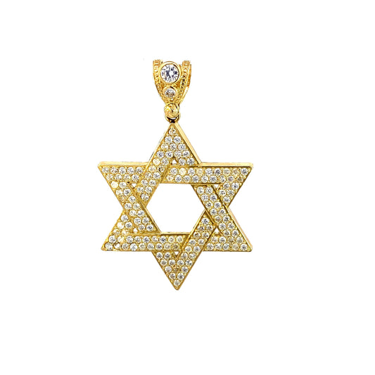 Star Of David Pendant (CZ) 7.5GR 14K