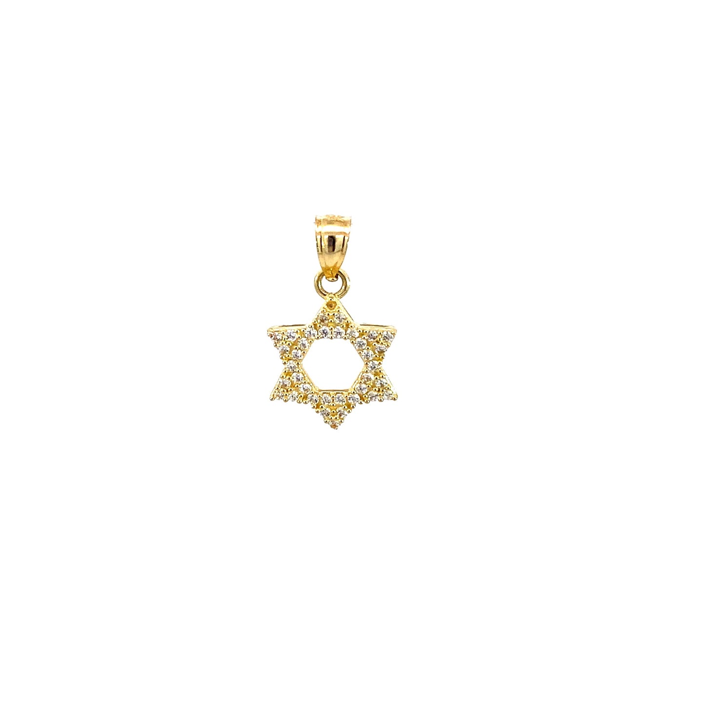 Star Of David Pendant (CZ) 1.5GR 14K