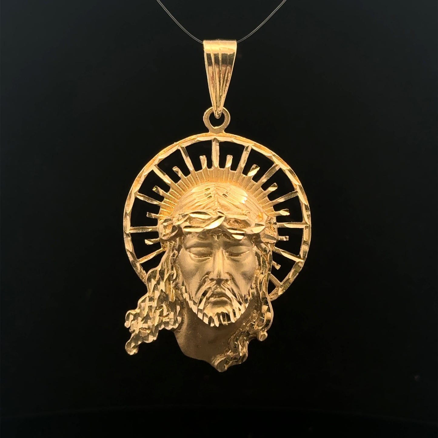 PENDANT CORONA JESUS 13.5GR 14K