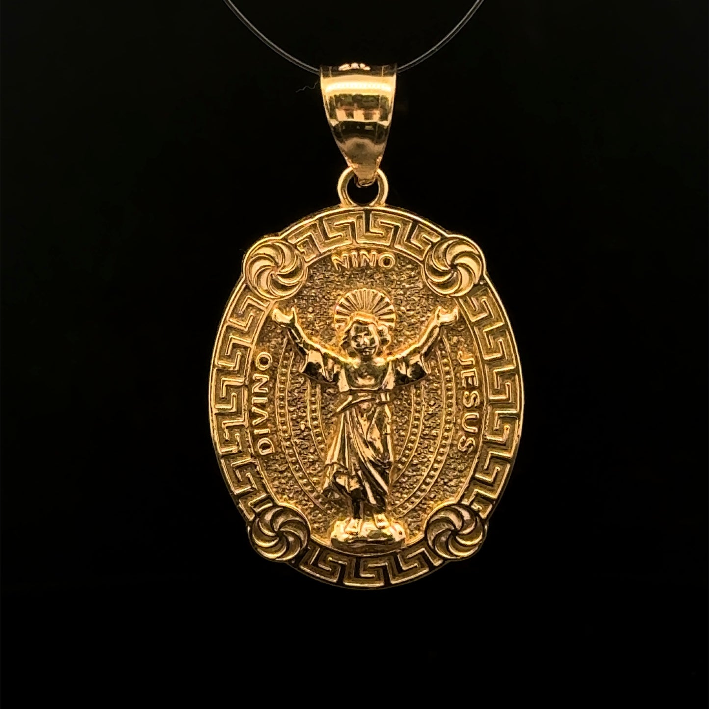 PENDANT MEDALLA NINO JESUS 3.9GR 14K